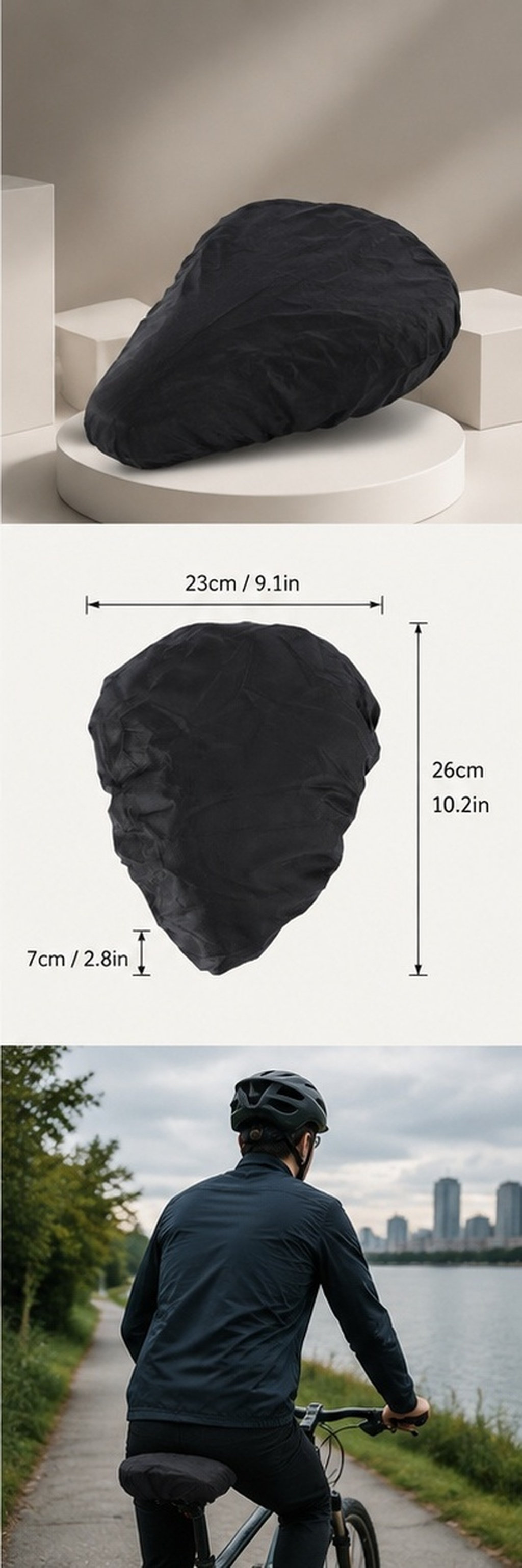 Cycling Commute In Rain - 4Pcs Waterproof Bike Seat Cover Elastic