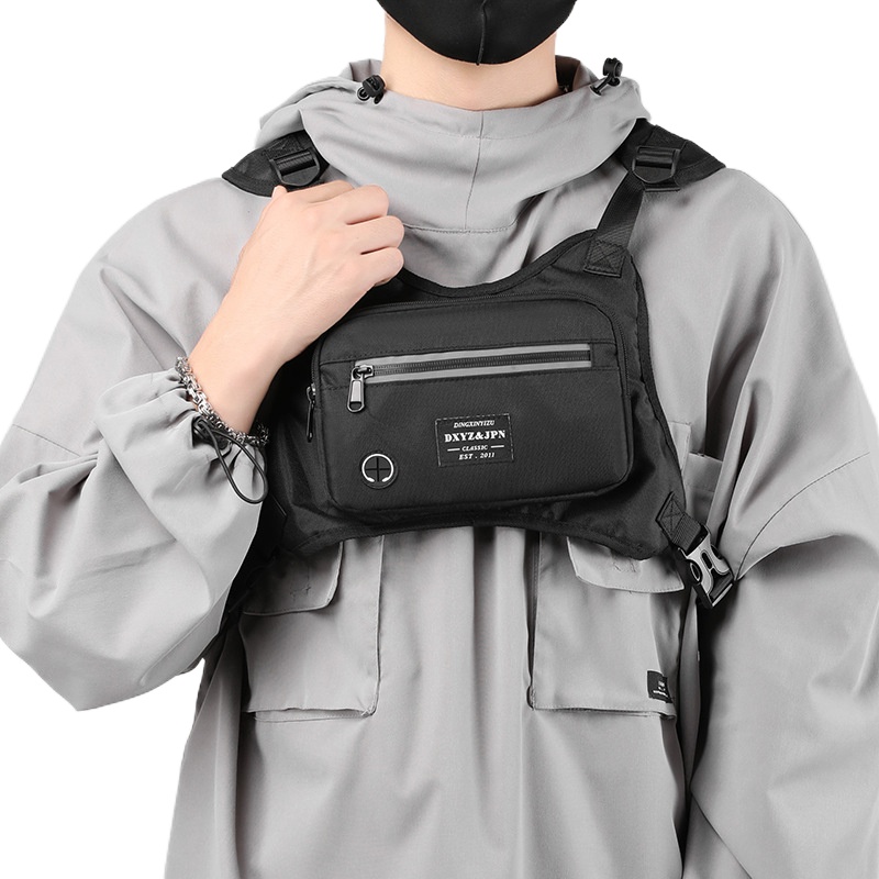 Reflective Vest Cycling - Tactics Chest Bag Mesh Multifunctional Men