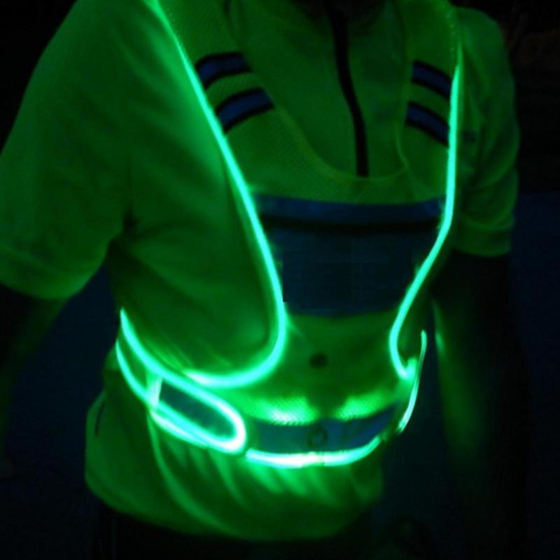 Night Running LED Reflective v - đánh giá và giá Reflective Vest Cycling