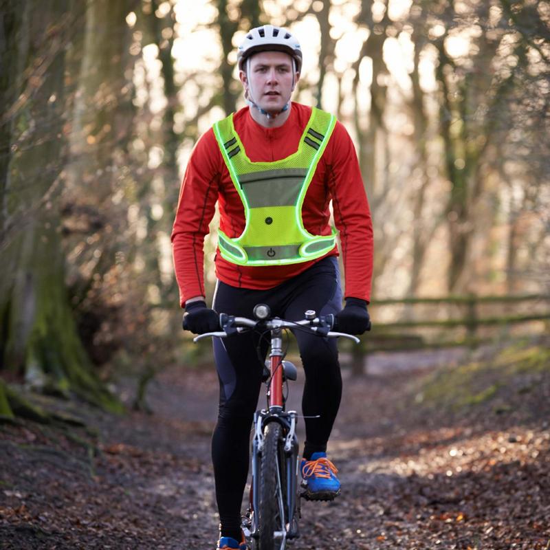 Night Running LED Reflective v - đánh giá và giá Reflective Vest Cycling