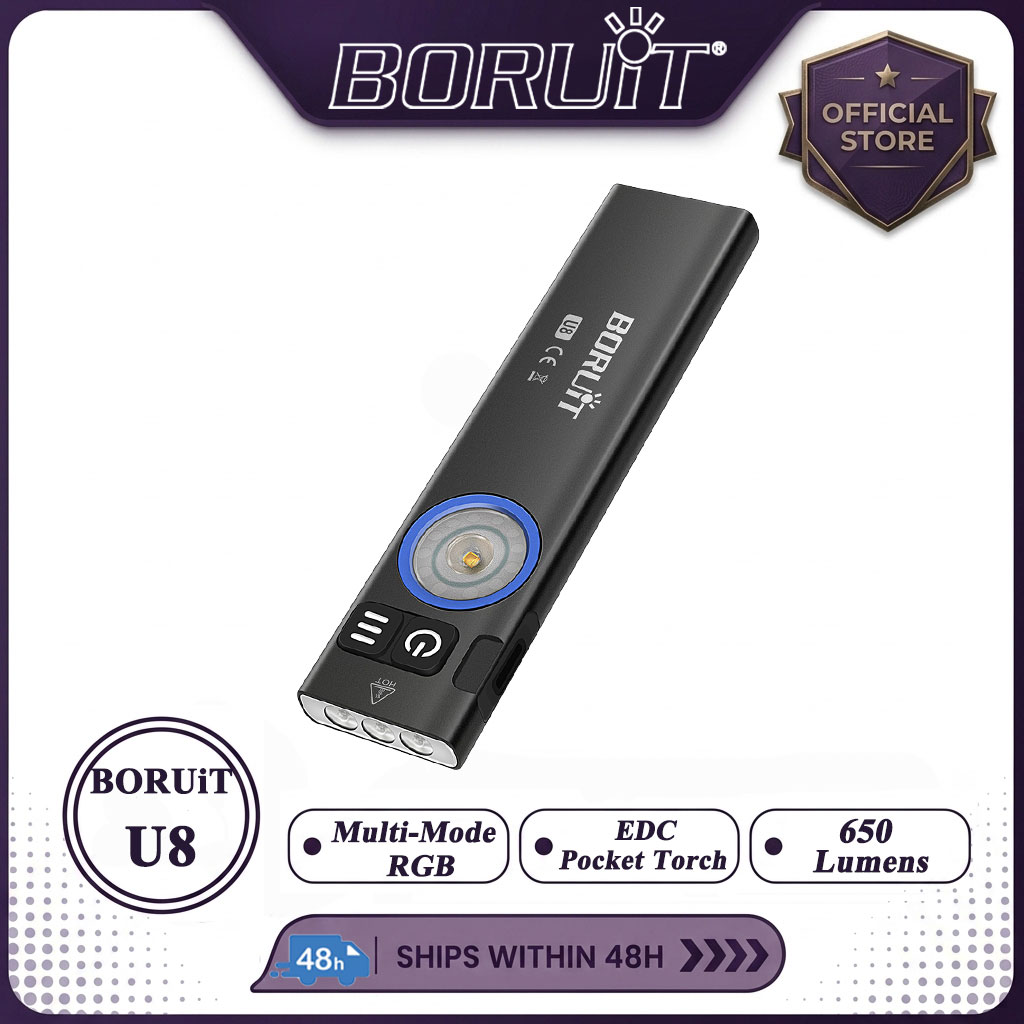 BORUiT U8 650LM EDC LED Flashl - đánh giá và giá Cycling To Work