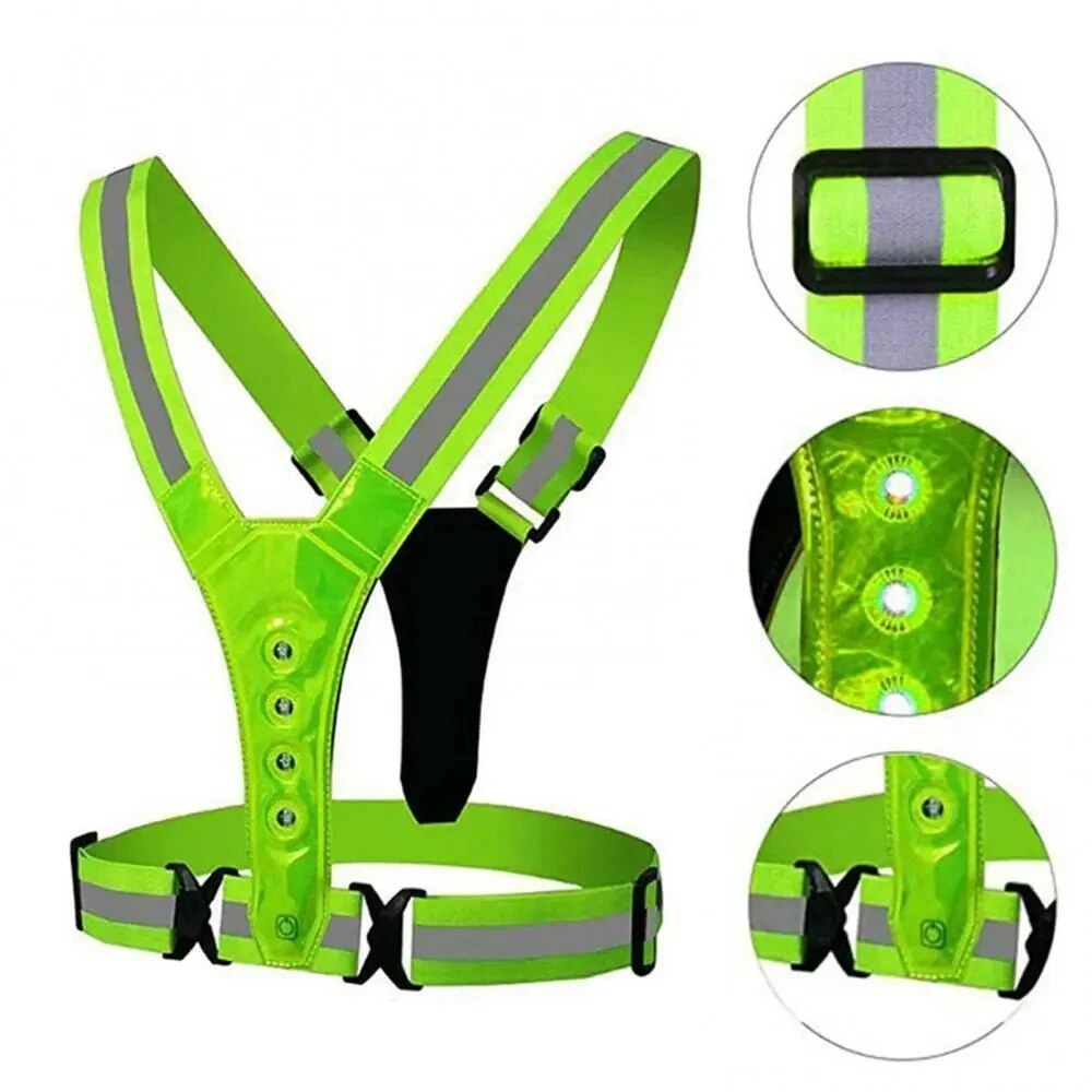 LED Running Vest Reflective Gl - đánh giá và giá Reflective Vest Cycling