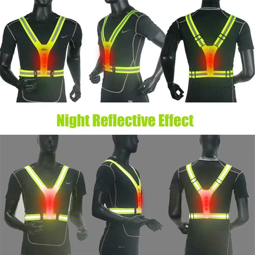 LED Running Vest Reflective Gl - đánh giá và giá Reflective Vest Cycling