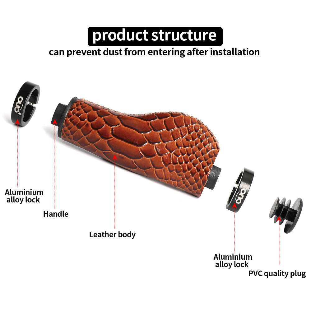 OUO Real Leather Bicycle Grips - đánh giá và giá Commuter Bike Lock